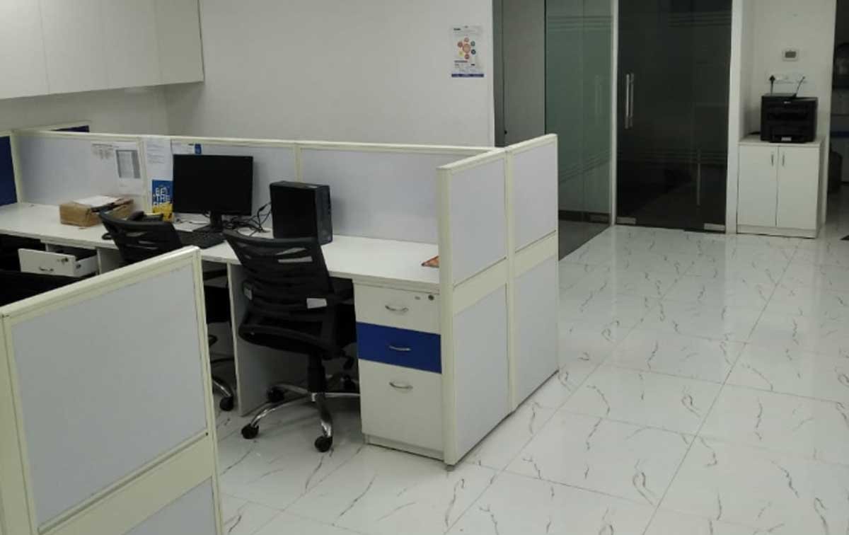 1400 sq.ft. Fully Furnished office space for lease in JMD Megapolis